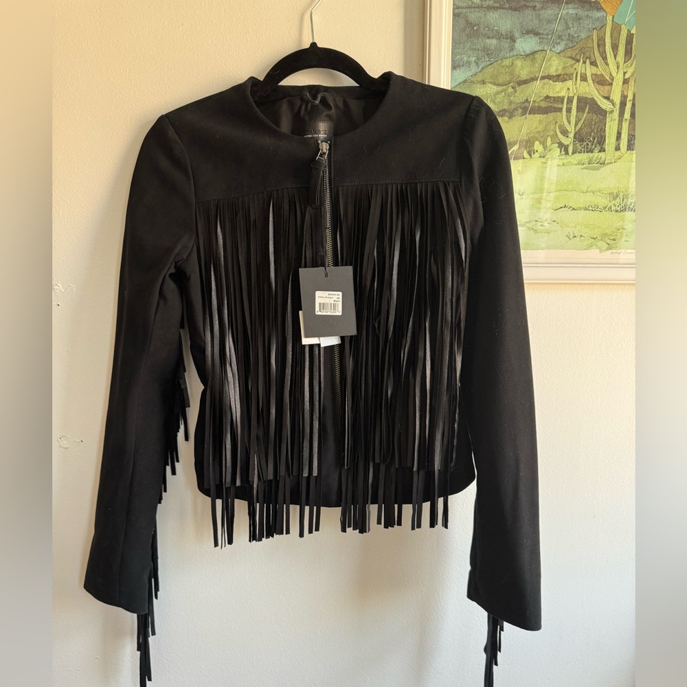 Mackage x Aritzia Denna Fringe Suede Jacket